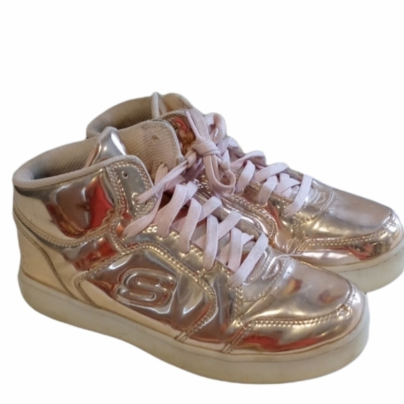 Skechers Metallic high top shoes size 7 - Picture 1 of 13